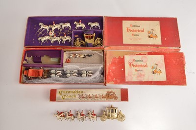 Lot 612 - Britains boxed State Landau and State Coach and Lesney boxed large scale Coronation Coach (3)