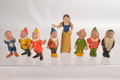 Lot 616 - Britains unboxed Snow White and seven Dwarfs (8)