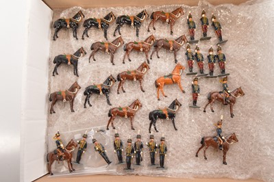 Lot 621 - Superb custom painted Britains 3rd and 11th Hussars at the halt (33)