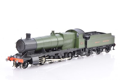 Lot 508 - 0 Gauge Finescale Martin Finney kitbuilt GWR plain green 2-8-0 2835 Locomotive and Tender