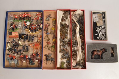 Lot 647 - Various hollow cast and New Metal figures by Britains and Skybirds, (30+ 1/32, and 100+ 1/72 scale)