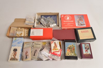 Lot 657 - Unpainted castings by various makers most still in original packaging including Pegaso and Andrea Miniatures comprising Phoenix Model Developments Victorian civilians (32)