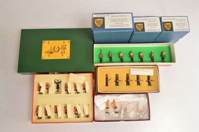 Lot 663 - Boxed New Metal sets by various makers including UNION JACKS and Good Soldiers (8 items)