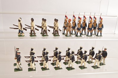 Lot 687 - Nostalgia loose 8pce sets comprising N184 Jammu & Kashmir Cuirassiers India 1895