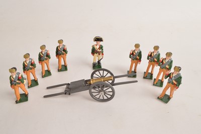 Lot 699 - Nostalgia set N416 Butler's Rangers with Grasshopper Gun 1779