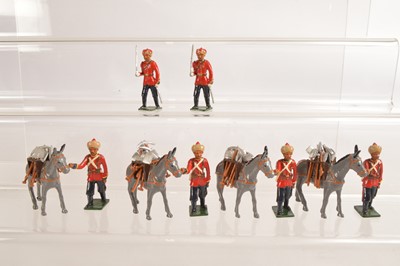 Lot 710 - Nostalgia loose vignettes 2 X set N110 Bombay Sappers & Miners with mules carrying tools