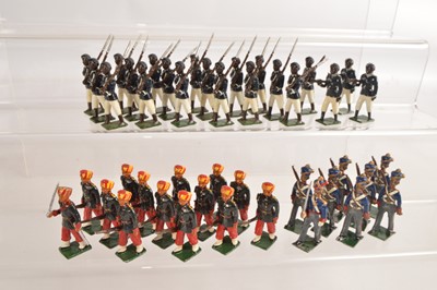 Lot 718 - Nostalgia loose 8pce sets comprising 2 X set N73 Zululand Nongquai 1892 with additional officer and 4 ORs