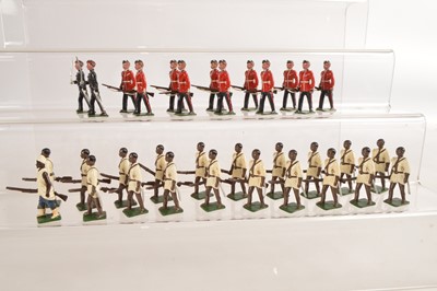 Lot 722 - Nostalgia loose 8pce sets comprising N196 Bonny Company Woods Regiment Africa 1874 with 12 additional ORs