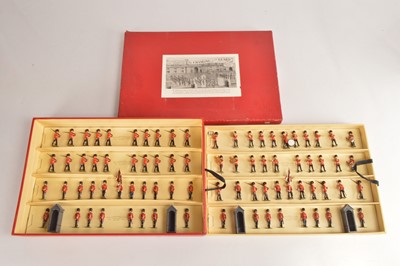 Lot 727 - Britains superb 83 pce boxed set 9424 Changing of the Guard - Scots & Coldstream