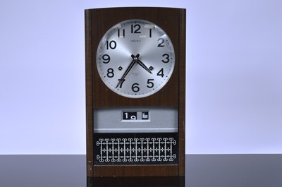 Lot 10 - A 1970s Seiko 30 day wall clock