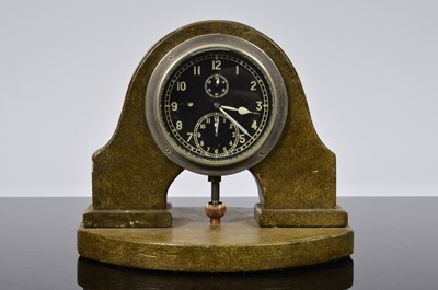 Lot 20 - A first half 20th century Military style dashboard clock