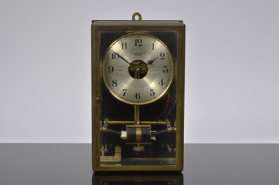 Lot 22 - An early 20th century Bulle electric wall clock