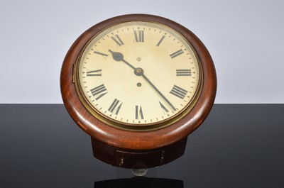 Lot 38 - A late Victorian or Edwardian period wall clock
