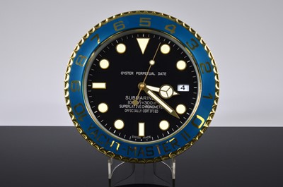 Lot 51 - A modern Dealership style wall clock