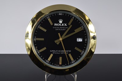 Lot 85 - A modern Watch Dealership style wall clock