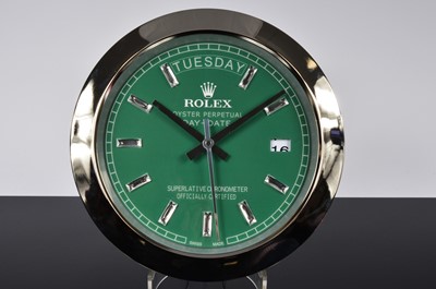 Lot 88 - A modern Watch Dealership style wall clock