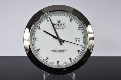 Lot 90 - A modern Watch Dealership style wall clock