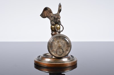 Lot 95 - A Victorian silver open faced pocket watch with a stand