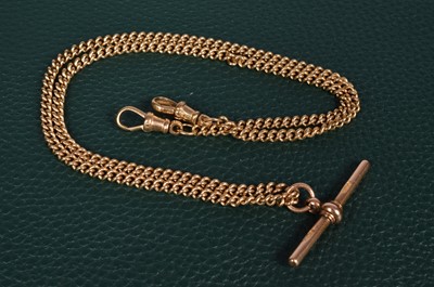 Lot 99 - A late Victorian 9ct gold watch chain