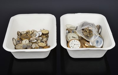 Lot 109 - A collection of pocket watches and pocket watch and wristwatch movements
