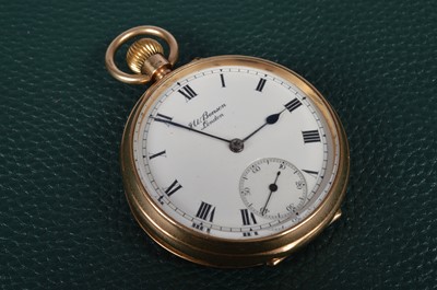 Lot 119 - A George V 9ct gold open face pocket watch by J.W. Benson