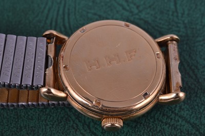 Lot 121 - A 1940s Vacheron & Constantin 18ct gold cased manual wind wristwatch head