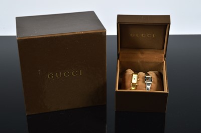 Lot 130 - Two Gucci quartz fashion ladies wristwatches