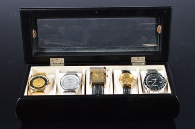 Lot 141 - Five modern wristwatches