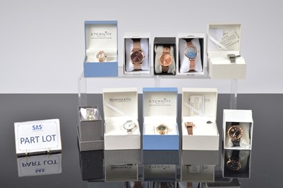 Lot 147 - A collection of modern ladies wristwatches