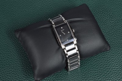 Lot 153 - A modern Rado Integral cermaic and stainless steel wristwatch