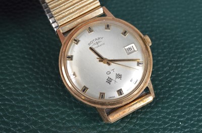Lot 158 - A 1960s Totary GT automatic 9ct gold cased wristwatch head