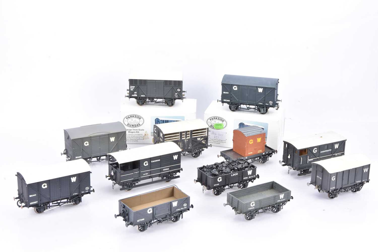 Lot 535 - 0 Gauge Finescale kitbuilt GWR grey 4-wheel