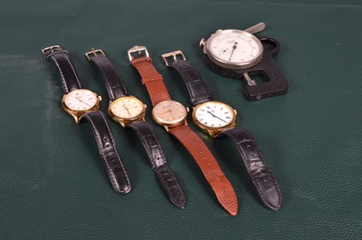 Lot 161 - Four watches and a measuring tool