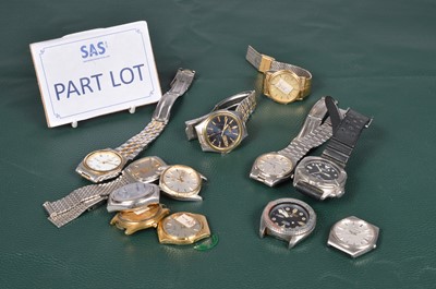 Lot 169 - A collection of watches and spare parts