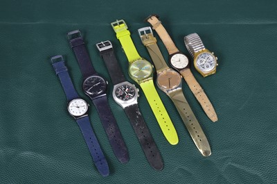 Lot 172 - Nine Swatch wrsiwatches