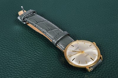 Lot 191 - A c1960s Sandford Bros. manual wind 14ct gold wristwatch head