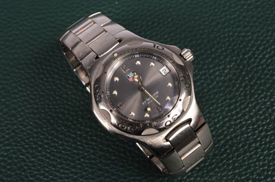Lot 204 - A c2000 Tag Heuer Professional quartz stainless steel wristwatch