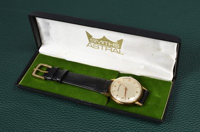 Lot 225 - A c1960s Smiths Astral manual wind 9ct gold presentation wristwatch