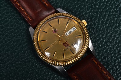 Lot 230 - A c1960s Rado automatic Purple Horse stainless steel and gold plated wristwatch