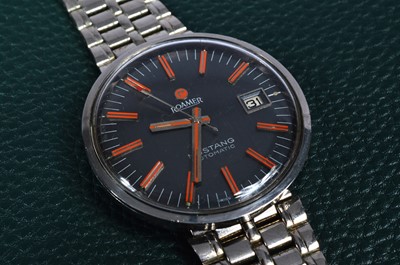 Lot 234 - A c1970s Roamer Mustang automatic stainless steel wristwatch