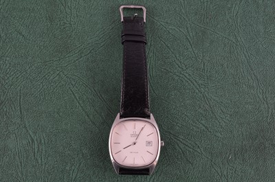 Lot 271 - A late 1970s Omega Quartz De Ville stainless steel wristwatch