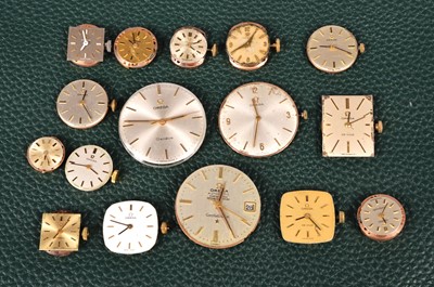 Lot 283 - A group of Omega watch movements