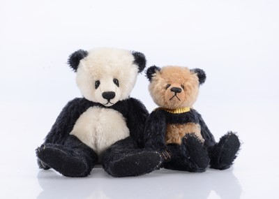 Lot 16 - Two Fluff and Stuff artist Panda bears by Kate Turmeau