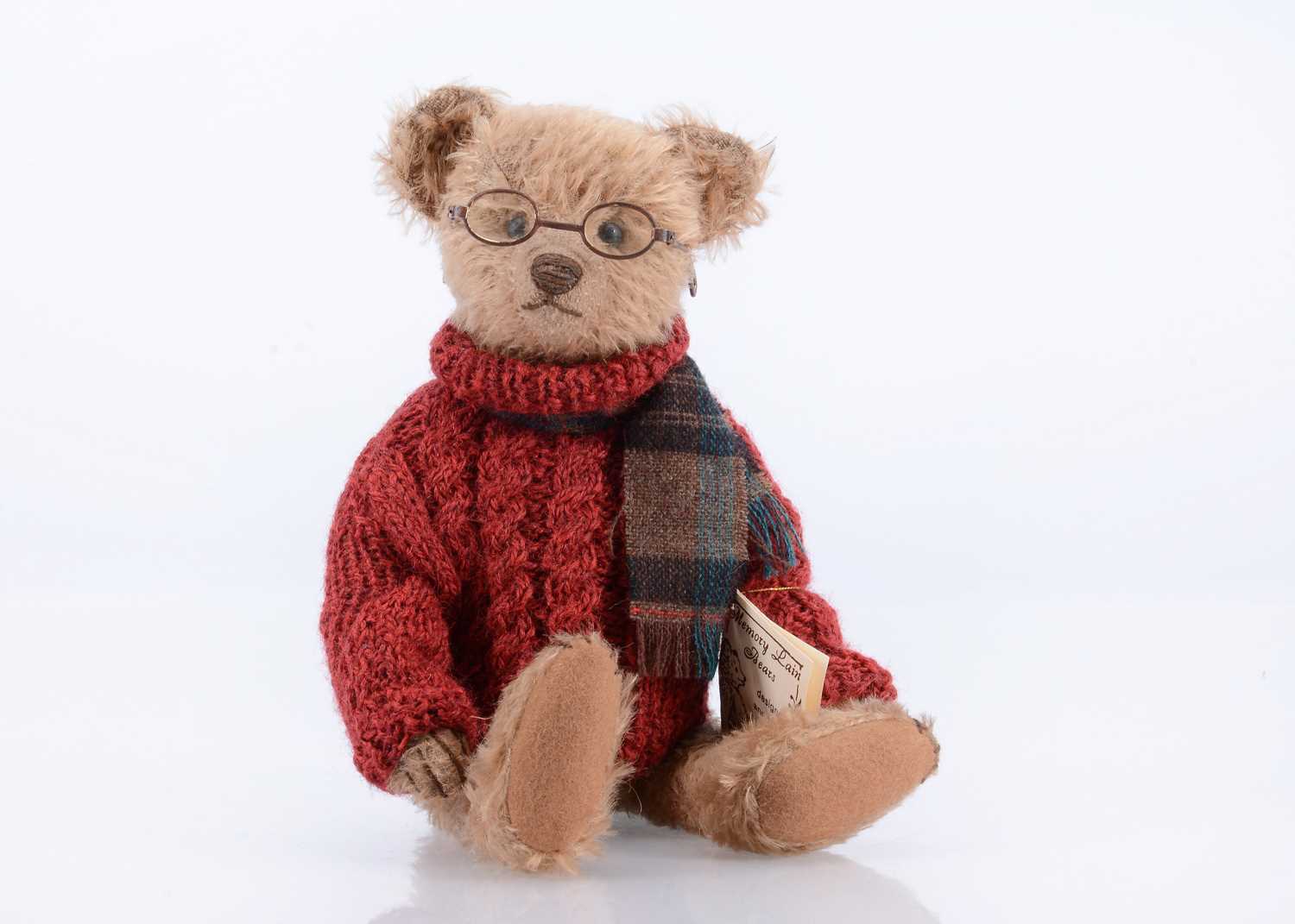 Lot 19 - A Memory Lain Bears Grandpa artist  teddy bear, by Sue Lain