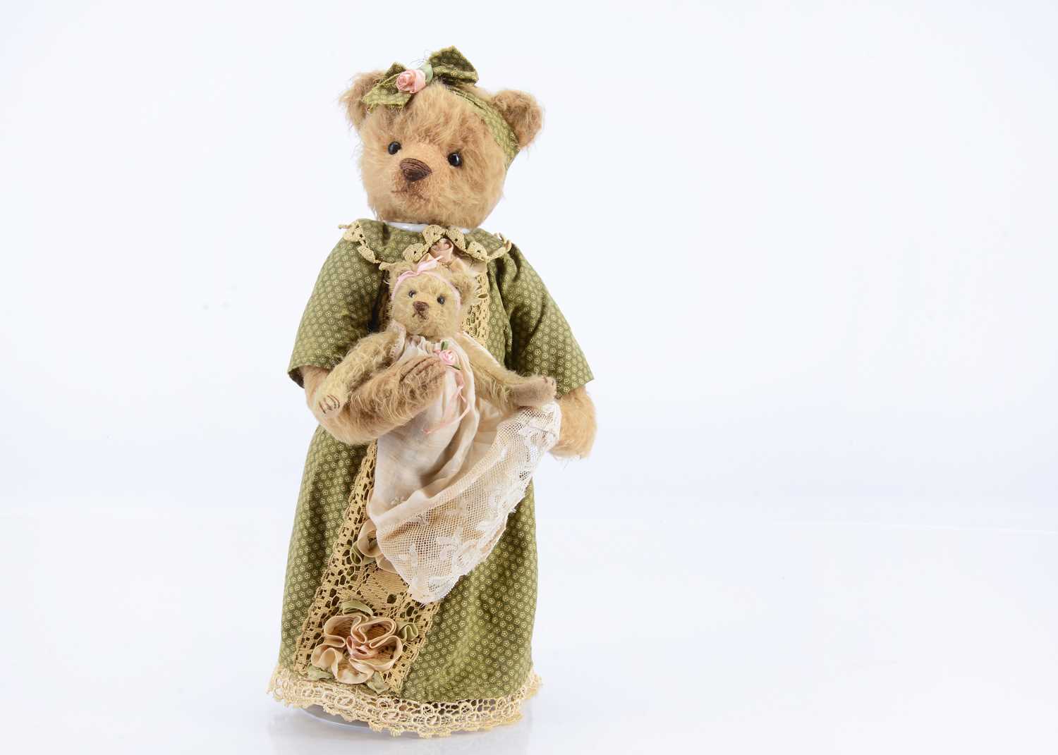 Lot 22 - A Memory Lain Bears Emma and Baby Ruth artist teddy bears by Sue Lain