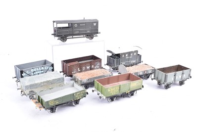 Lot 552 - Collection of Kitbuilt and modified  0 Gauge Goods Rolling Stock