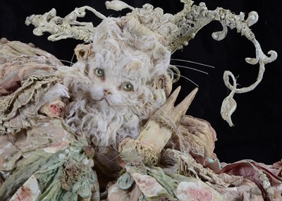 Lot 82 - A Laetita Mieral ‘Merveilles en Papier’ The White Cat plays Chess