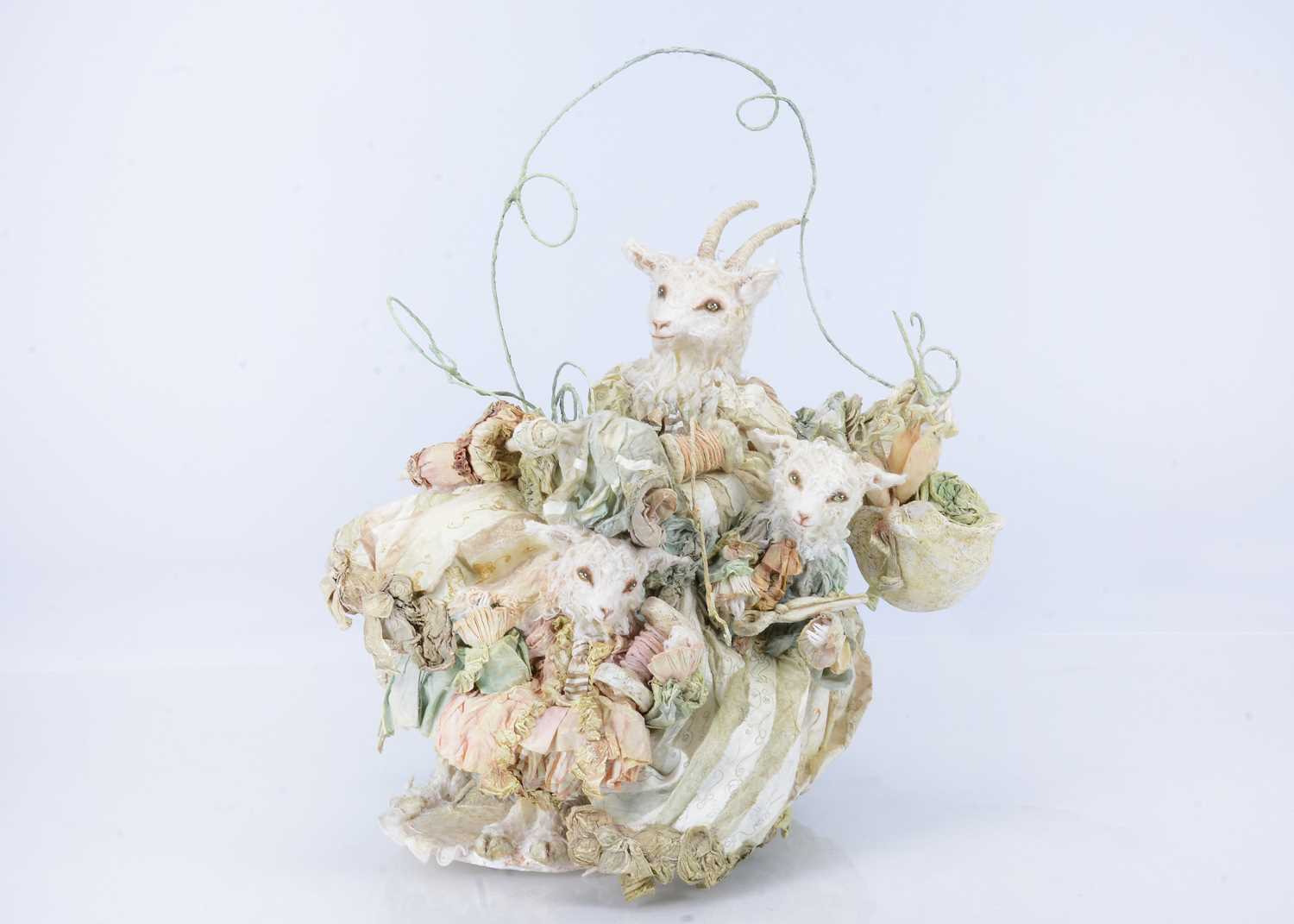 Lot 86 - A Laetita Mieral ‘Merveilles en Papier’ The mother goat and her children