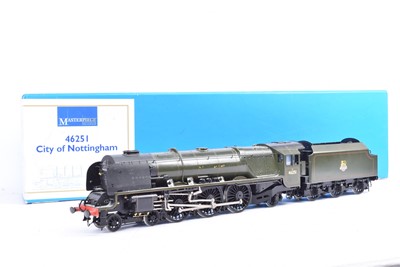 Lot 559 - Masterpiece Models 0 Gauge BR green 46251 'City of Nottingham' Locomotive and Tender