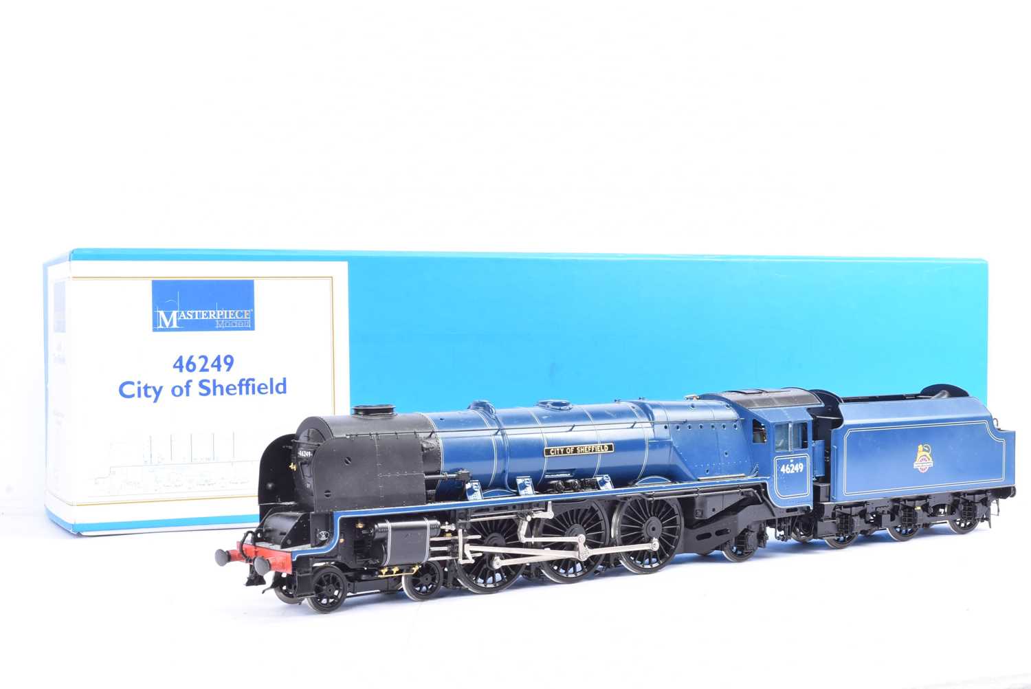 Lot 560 - Masterpiece Models 0 Gauge BR blue 46249 'City of Sheffield' Locomotive and Tender